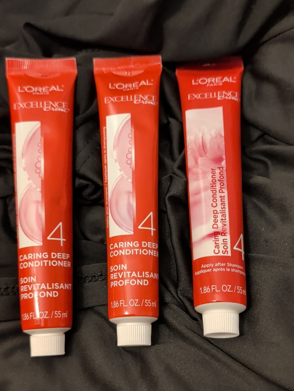 L'Oreal Excellence Creme Caring Deep Conditioner Tubes - Red